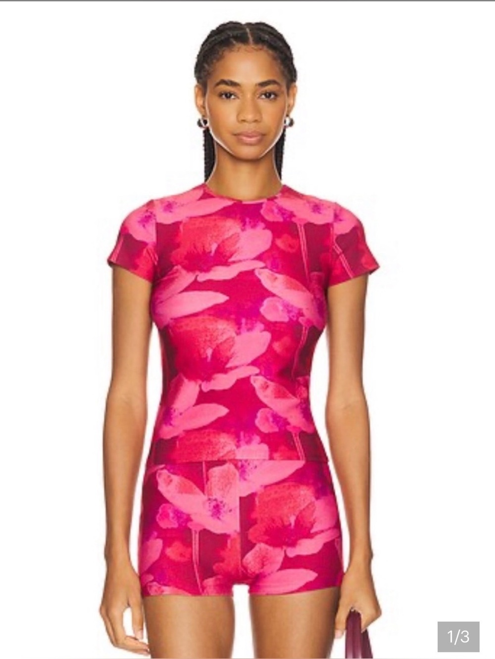 Miaou two piece pink short set